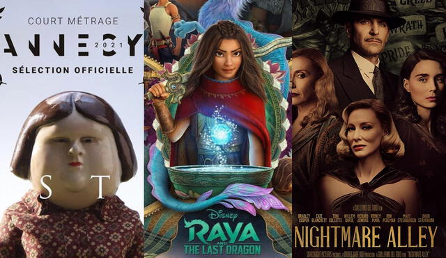 Películas de América Latina nominadas a los Oscar 2022. Foto: composición/Disney/Annecy Festival/SearchlightPictures