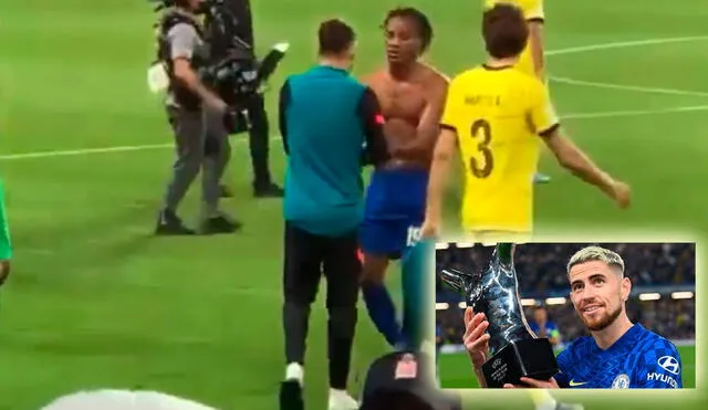 André Carrillo ingresó a los 80 minutos en la derrota del Al Hilal ante el Chelsea por el Mundial de Clubes. Foto: captura c19/AFP/composición