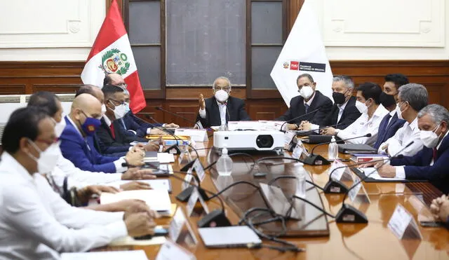 Aníbal Torres lideró la sesión del Consejo de Ministros de este miércoles 9 de febrero. Foto: PCM