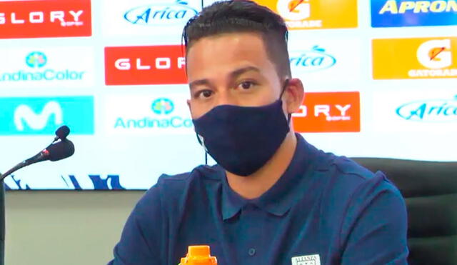 Cristian Benavente brindó su primera conferencia de prensa como jugador aliancista. Foto: Alianza Lima