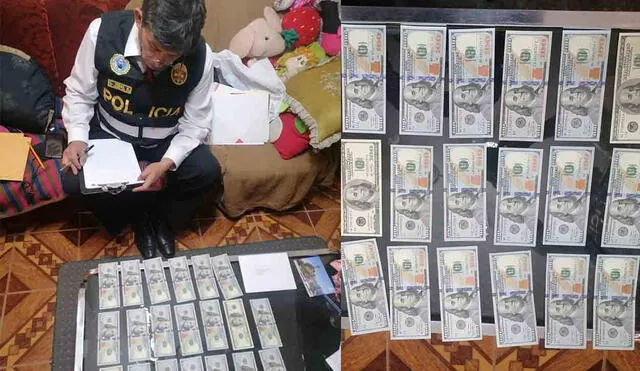 El dinero fue encontrado en la vivienda del gobernador, quien se encontraba en Lima. Foto: PNP