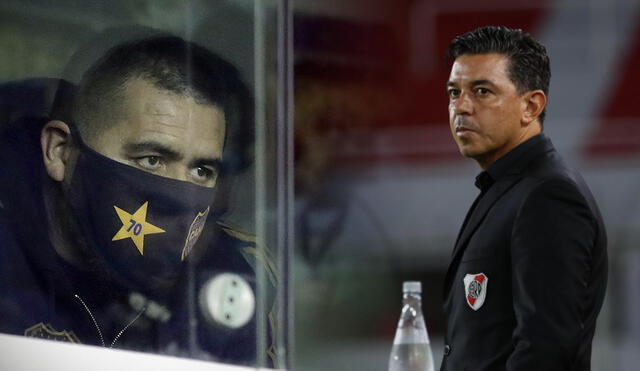 Marcelo Gallardo y Juan Román Riquelme son considerados ídolos en sus respectivos clubes. Fotos: AFP/EFE
