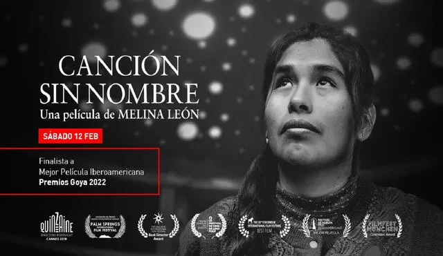 Canción sin nombre compite con cintas de Chile, Argentina y México. Foto: Prensa de la película.