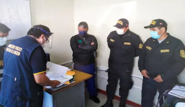 Policías de Incahuasi acusados de corrupción fueron detenidos en enero de 2021. Foto: Ministerio Público