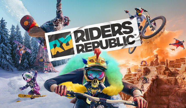 Riders Republic pone a prueba tus habilidades en bicicleta, esquís, tabla de snowboard o traje de alas. Foto: Ubisoft