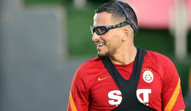 El futbolista al que le explotó un petardo en el rostro y volverá a jugar al fútbol. Foto: Galatasaray.