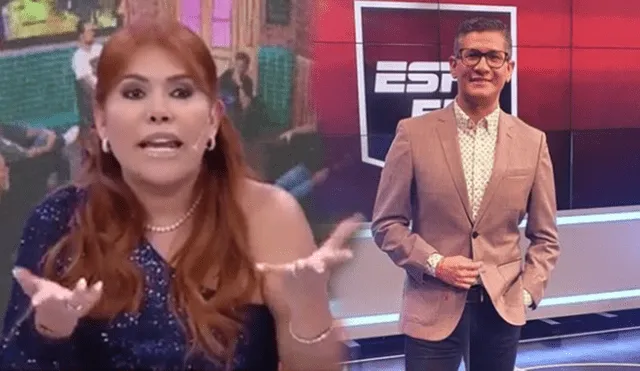 Magaly Medina criticó a Erick Osores por no hacer responsable de sus actos al deportista peruano Andy Polo. Foto: composición/captura ATV/Erick Osores/Instagram