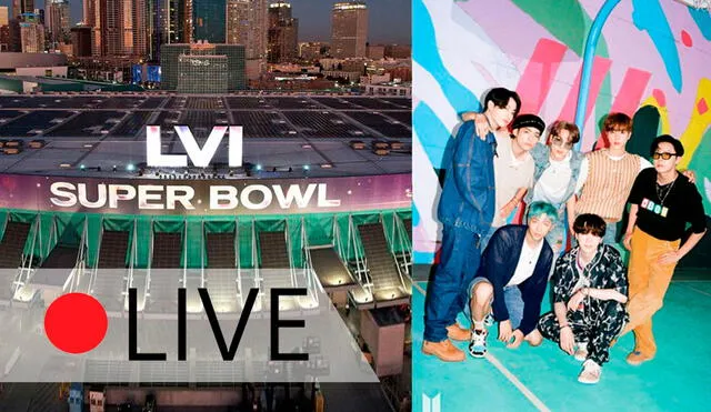 BTS será parte del Super Bowl LVI. Foto composición: Medio tiempo y HYBE