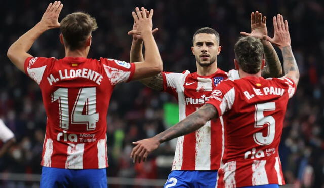 Con gol de Mario Hermoso sobre el final, Atlético de Madrid venció 4-3 al Getafe. Foto: EFE.