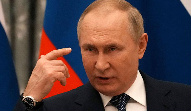 Putin se volvió a quejar de que Estados Unidos y la OTAN se nieguen a aceptar “las iniciativas” para rebajar tensiones. Foto: AFP