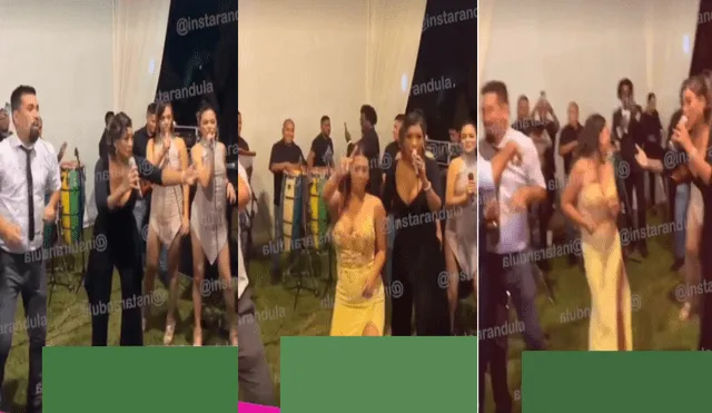 La salsera bailó con los personajes de televisión. Foto: Instarándula/Instagram