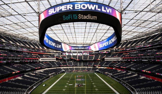 El SoFi Stadium albergará el evento deportivo más esperado del primer trimestre de 2022, el Super Bowl. Foto: Efe