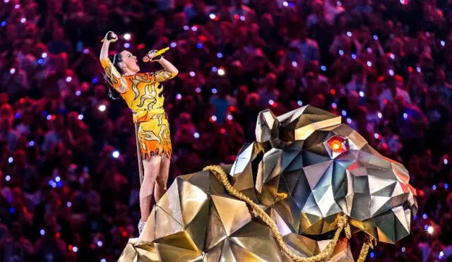 Katy Perry consigue Disco de Oro en Colombia. Foto: AFP