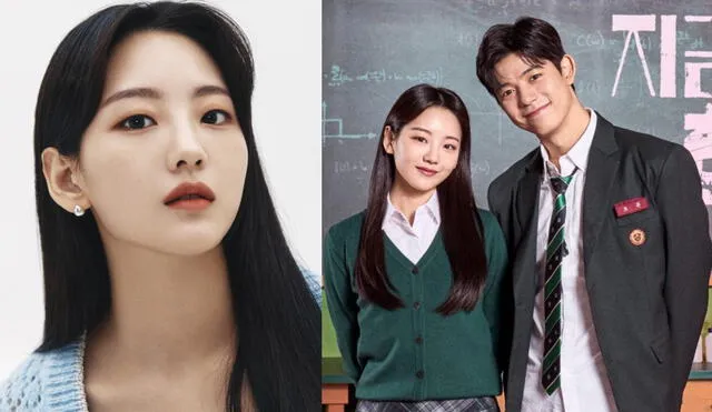 Nam Ra y Su Hyeok son dos de los personajes más populares de Estamos muertos. Estudiantes son interpretados por Cho Yi Hyun y Lomon, respectivamente. Foto: composición Soompi / Netflix