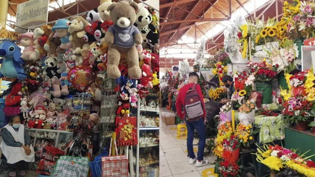 En el mercado San Camilo, los vendedores de la sección flores indicaron que el movimiento en días previos fue bajo. Foto: URPI/Wilder Pari