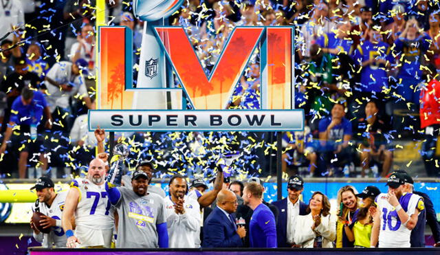 Los Angeles Rams son los campeones del Super Bowl LVI tras derrotar a los Bengals en la final. Foto: AFP