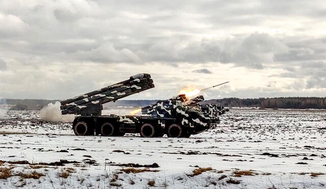 Rusia realizó ejercicios militares con Bielorrusia. Foto: Ministerio de Defensa ruso / AFP