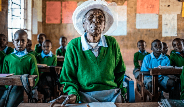 "Me gustaría ser médica porque solía ser partera”, relató la mujer de casi 100 años. Foto: National Geographic