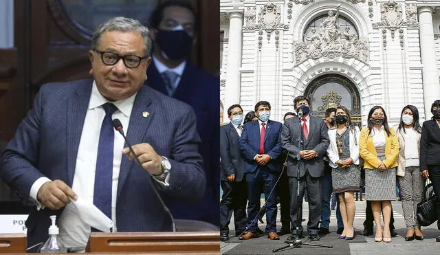 Carlos Anderson tuvo una riña con sus colegas de Perú Libre. Foto: Congreso/La República