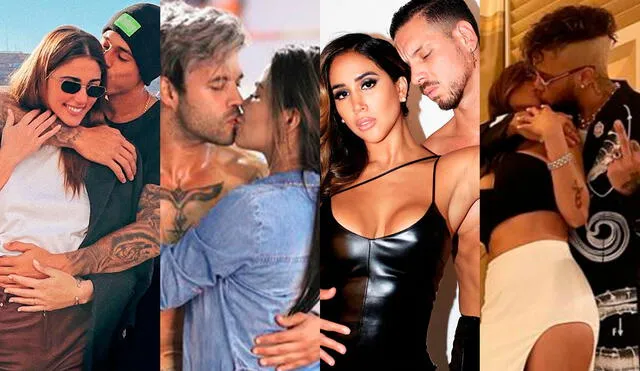 Melissa Paredes, Estrella Torres, Hugo García, entre otras figuras, pasarán con sus nuevas parejas su primer San Valentín. Foto: composición/Instagram