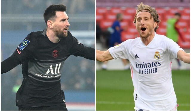 Lionel Messis y Luka Modric serán titulares en el partido PSG vs. Real Madrid. Foto: composición LR/AFP