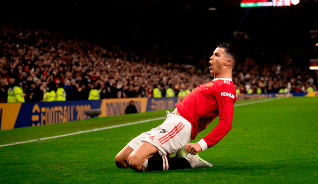 Cristiano Ronaldo lleva anotado un gol en el 2022 y lo hizo ante Brighton. Foto: Twitter Manchester United