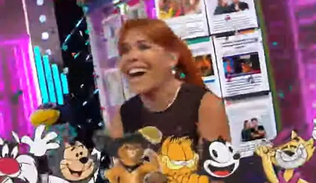Magaly Medina dejó a un lado los rumores y bailó en el inicio de su programa. Foto: captura de ATV