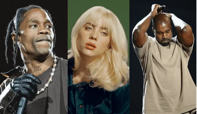 Kanye West generó controversia e involucró a Billie Eilish y Travis Scott. Foto: composición/La República