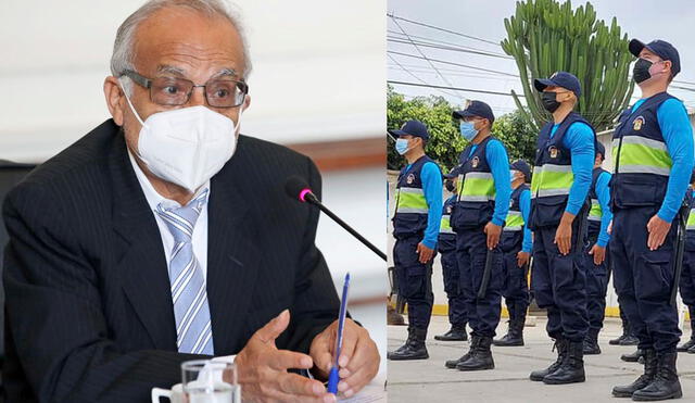 Primer ministro, Aníbal Torres, asegura que Serenazgo pasará una formación para portar armas. Foto: composición La República / Presidencia