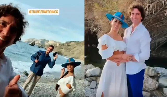 ¿Se acerca la boda? Antonio Pavón se casará con la peruana en España y para celebrarlo realizaron una sesión de fotos. Foto: captura/Instagram