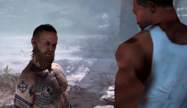 God of War ya está disponible en PC y un modder logró enfrentar a CJ y  Baldur. Foto: captura de YouTube / Omega Fantasy