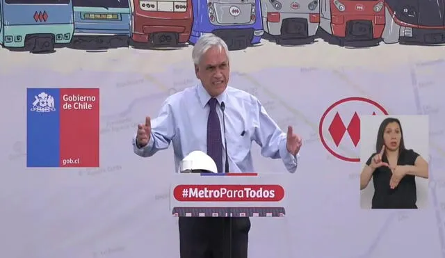 Sebastián Piñera fue consultado sobre la crisis migratoria en Chile. Foto y video: Gobierno chileno