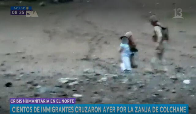 Este fue uno de los últimos casos más sonados sobre la crisis migratoria en el norte de Chile. Foto y video: T13
