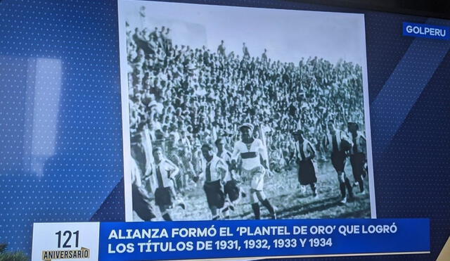 Gol Perú emitió un documental sobre los títulos de Alianza Lima en su aniversario. Foto: captura Gol Perú