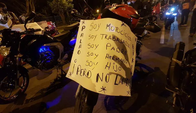 En otras regiones del país también han protestados los motociclistas. Foto: Grace Mora/ URPI-Lr