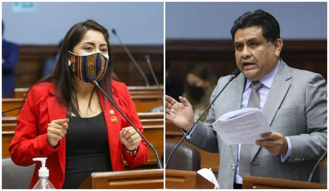 Congresista Burgos denuncia a Kelly Portalatino por sus declaraciones. Foto: composición de La República