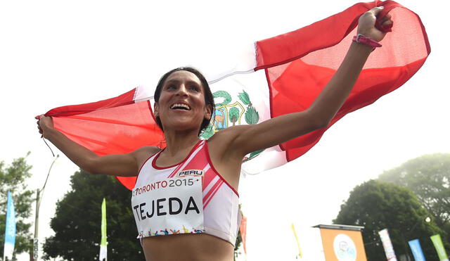 Gladys Tejeda logró la marca de 2 horas, 25 minutos y 57 segundos. Foto: AFP