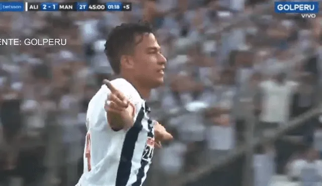 Benavente debutó con la camiseta de Alianza Lima. Foto: captura Gol Perú.