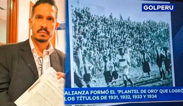 El medio televisivo presentó un informe sobre el título de 1934. Foto: Composición Universitario/Captura Gol Perú.