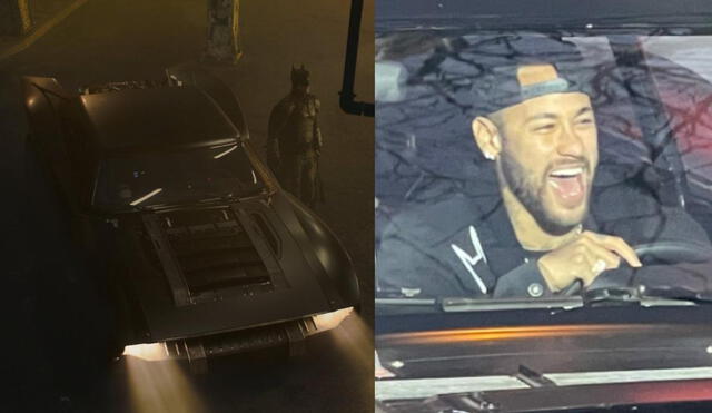 El futbolista Neymar acudió a la premiere de The Batman en París y sorprendió a la audiencia al subirse al batimóvil. Foto: composición LR/ Warners Bros/Twitter