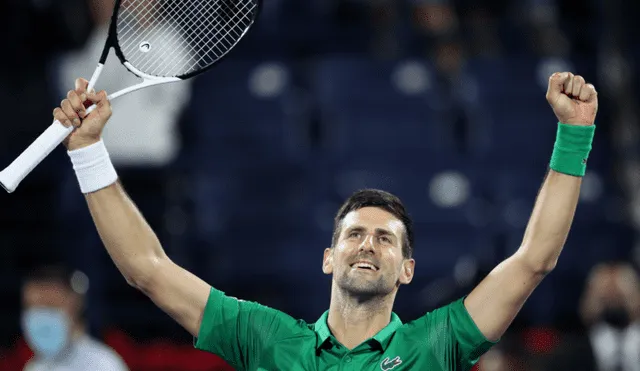 Novak Djokovic venció a Lorenzo Musetti por 6-3 en Dubái. Foto: EFE