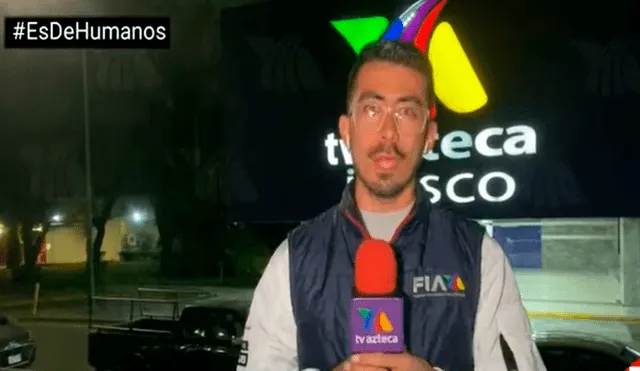 El periodista puso una cara de preocupación al notar que había cometido el tremendo error. Foto: captura de YouTube