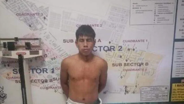 El sujeto quedó detenido en la comisaría de Los Algarrobos. Foto: PNP