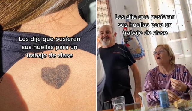 El singular diseño del tatuaje captó la atención de miles de usuarios, quienes compartieron la escena en diferentes redes sociales. Foto: captura de TikTok