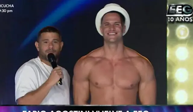 Fabio Agostini será parte de la temporada especial de Esto es guerra por su décimo aniversario. Foto: captura América TV