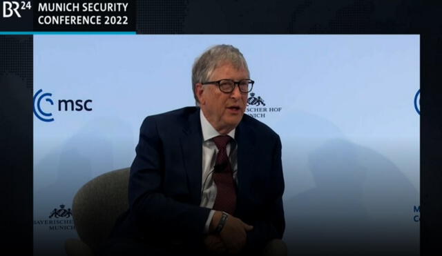 Bill Gates durante la Conferencia de Seguridad en Múnich. Foto: captura de CNBC