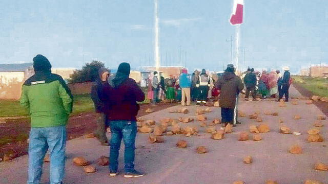 Pobladores protestaron.