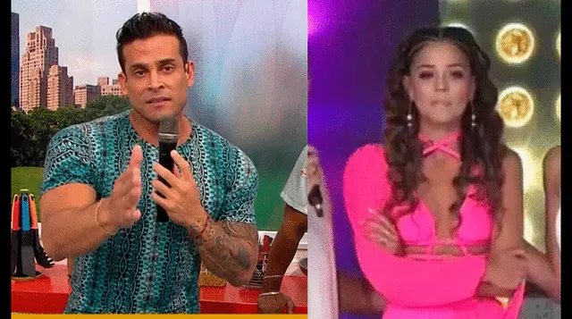 Christian Domínguez aconseja a Luciana Fuster no dedicarse a la TV. Foto: Composición Captura América TV