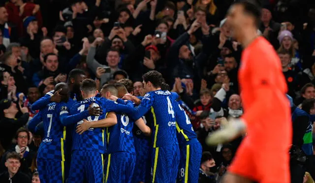 Chelsea venció 2-0 al Lille por la ida de octavos de Champions League 2021-22. Foto: AFP