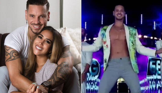 Melissa Paredes compartió cómo se sintió apenas vio a su pareja como parte de los 'guerreros'. Foto: composición Instagram/ América TV